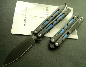 Benchmade蝴蝶BK32甩刀（蓝款）