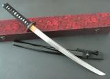 中号六武士日本刀.持扇镡