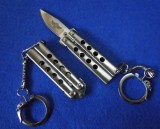 THE ONE Mini Balisong 迷你钥匙扣蝴蝶刀（全钢一体铆钉）