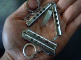 THE ONE Mini Balisong 迷你钥匙扣蝴蝶刀（全钢一体铆钉）