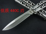 The one经典BM42蝴蝶甩刀（一体钛柄）