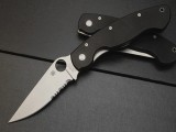 代工正品Spyderco蜘蛛C36GPE半齿折刀（黑色/迷彩）