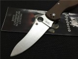 SPYDERCO 蜘蛛C90GBNPE2 stretch2 延伸2代 （棕色G10柄）