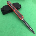 Microtech 美国微技术 Makora II 106-1 红蚂蚁II代 碳纤维柄 双刃边锯