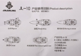 多功能迷你变形金刚小直项链刀(砂光和金色和黑色）