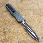 Microtech 微技术经典直跳伤齿龙-双锋  碳纤迷彩