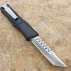 Microtech combat 碳纤柄战斗恐龙直跳自动刀