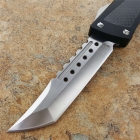 Microtech combat 碳纤柄战斗恐龙直跳自动刀